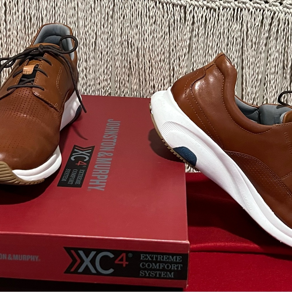 Johnston & Murphy Men's Tan Sneakers - Picture 3 of 6